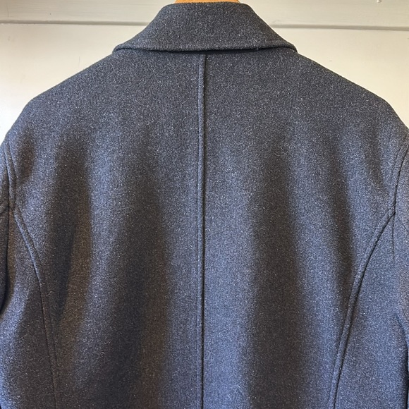 Quba & Co. British maritime heritage wool blend double breasted tailored peacoat - Picture 10 of 14